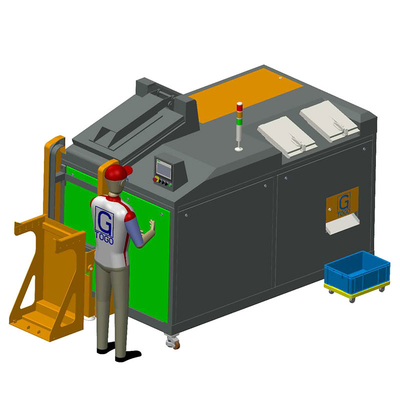 Macchina automatica di smaltimento dei rifiuti della cucina 1000KG di industriale una tappa di alta efficienza