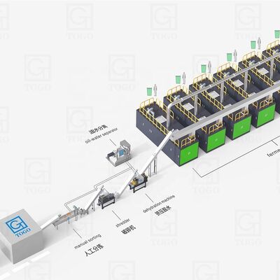 Linea di produzione di granuli di fertilizzanti organici equipaggiata con motore di smaltimento dei rifiuti alimentari