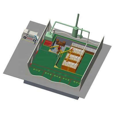 Linea di produzione di granuli di fertilizzanti organici equipaggiata con motore di smaltimento dei rifiuti alimentari