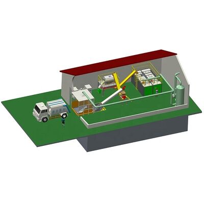 Linea di produzione di granuli di fertilizzanti organici equipaggiata con motore di smaltimento dei rifiuti alimentari