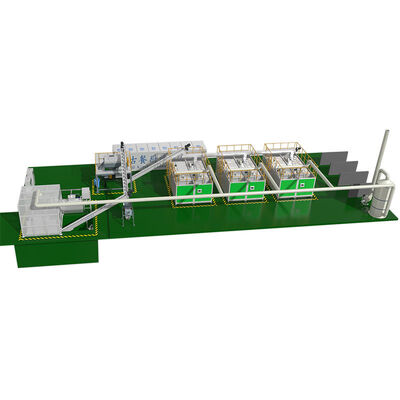 Controllo PLC completamente automatico Macchina di compostaggio di grande capacità che trasforma i rifiuti alimentari in fertilizzanti Potenza personalizzata
