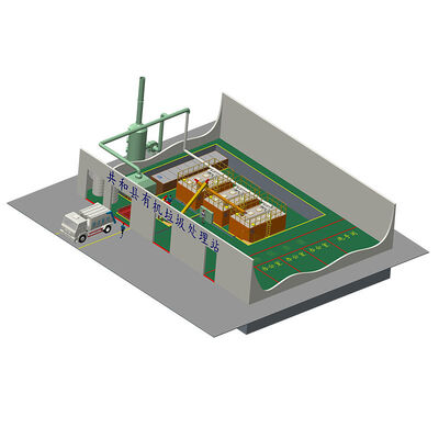 Controllo PLC completamente automatico Macchina di compostaggio di grande capacità che trasforma i rifiuti alimentari in fertilizzanti Potenza personalizzata