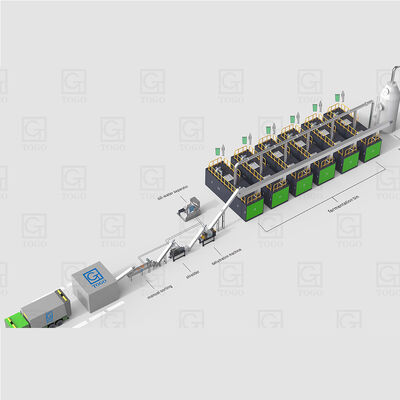 Controllo PLC completamente automatico Macchina di compostaggio di grande capacità che trasforma i rifiuti alimentari in fertilizzanti Potenza personalizzata