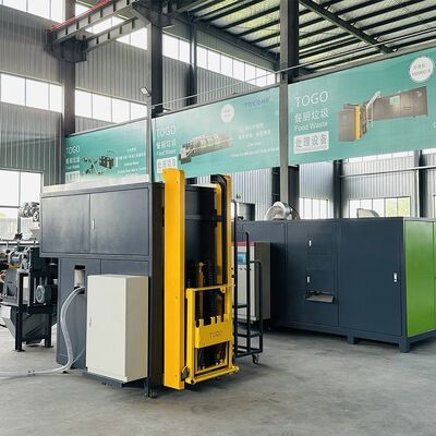 Facile da usare alimentazione automatica 3000 kg capacità giornaliera compostore di rifiuti organici e compostore di rifiuti alimentari