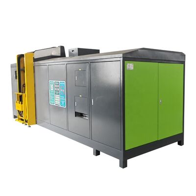 Dispositore automatico di rifiuti alimentari di capacità giornaliera di 3000 kg con controllo PLC completamente automatico e decomposizione microbica per la produzione di fertilizzanti organici