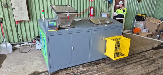 TOGO 200kg/d Compostatore Commerciale per Rifiuti Alimentari - Decomposizione ad Alta Efficienza Completamente Automatico Controllo PLC Motore Ingranaggio 24H