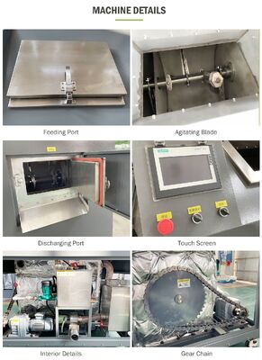 TOGO TG-CC-100 Macchina per il Compostaggio di Rifiuti Organici da Cucina con Capacità di 100 Kg/giorno, Struttura in Acciaio Inossidabile e Sistema di Controllo Automatico PLC
