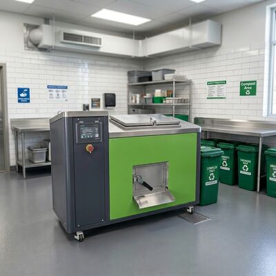 TOGO 80KG/D Dispositor commerciale di rifiuti alimentari con controllo PLC completamente automatico per fermentazione e deodorazione