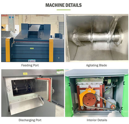 TOGO TG-CC-300 Commercial Composting Machine con capacità di 300KG/D Controllo PLC completamente automatico e materiale SUS304